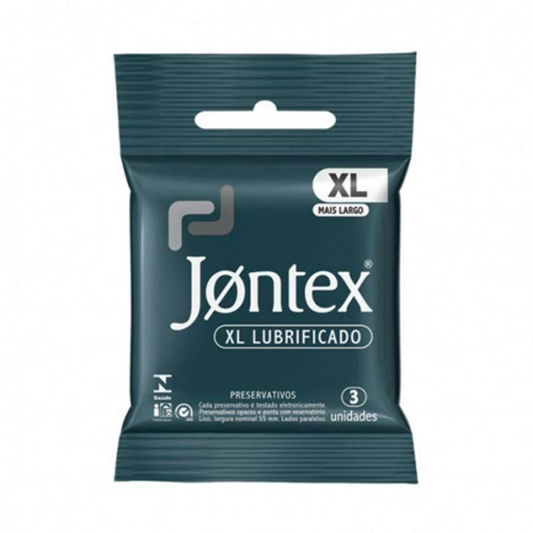 Preservativo Jontex Xl Lubrificado Com 3 Unidades - Drogaria Poupa Centro