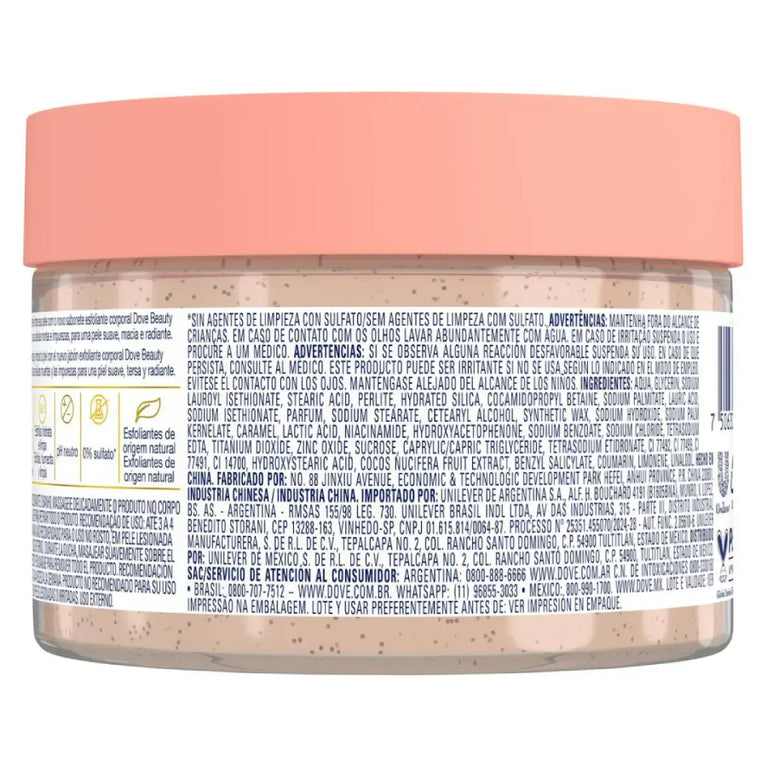 Sabonete Esfoliante Dove Beauty Scrub Coco e Açúcar Mascavo 280g