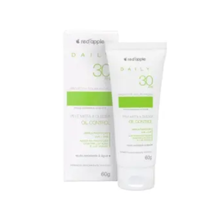 Protetor Solar Facial Red Apple Daily FPS 30 Pele Oleosa 60g