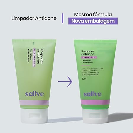 Limpador Antiacne Sallve 150Ml