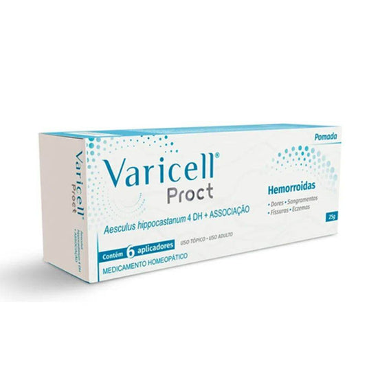 Varicell Proct Pomada - 1 Bisnaga com 25G + 6 Aplicadores - Drogaria Poupa Centro