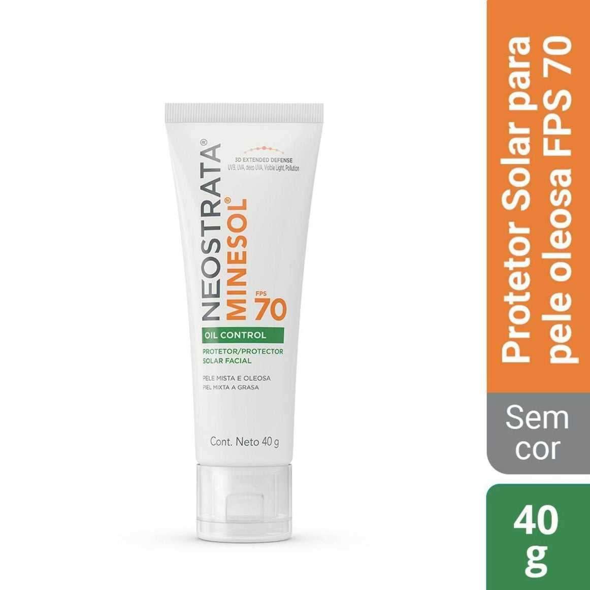 Protetor Solar Facial Antioliosidade FPS 70 Neostrata Minesol Oil Control Sem Cor 40g - Drogaria Poupa Centro