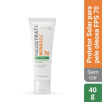 Protetor Solar Facial Antioliosidade FPS 70 Neostrata Minesol Oil Control Sem Cor 40g - Drogaria Poupa Centro