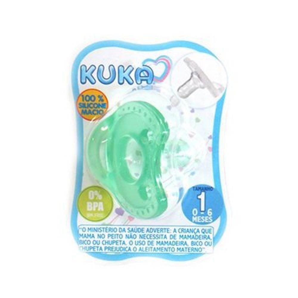 Chupeta Kuka 1 Verde - Drogaria Poupa Centro