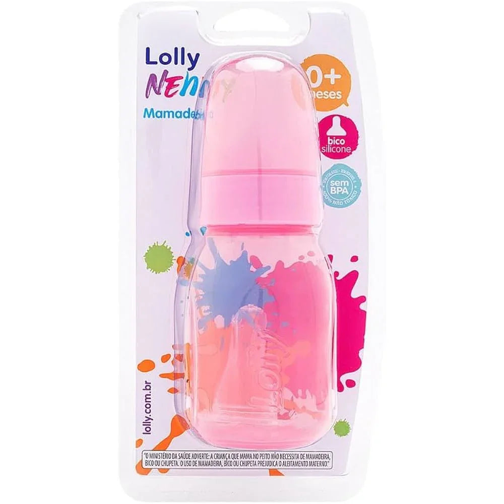 Mamadeira Clean 120ml Rosa - Lolly