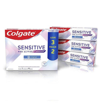 Creme Dental Colgate Pro Alívio Sensitive 90g 3 Unidades - Drogaria Poupa Centro