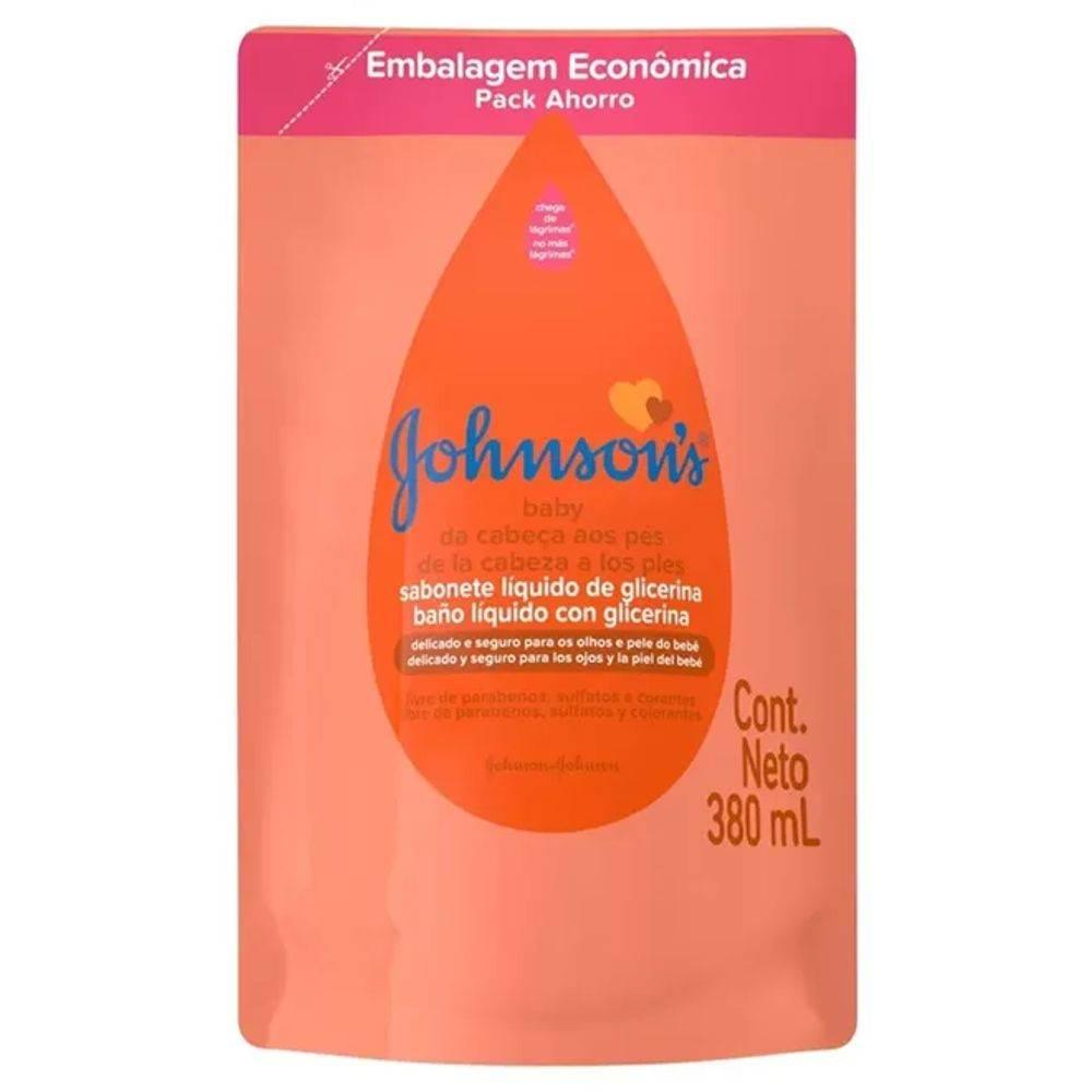 Sabonete Glicerinado Johnson's Baby - 380ml - Drogaria Poupa Centro