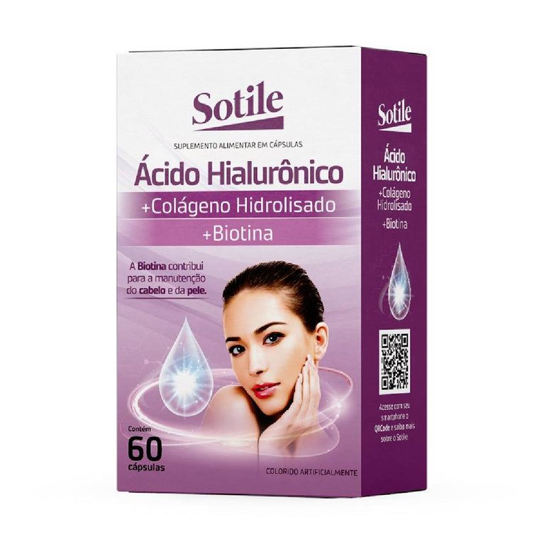 Ácido Hialurônico, Colágeno e Biotina 60 Cáps. Sidney Oliveira