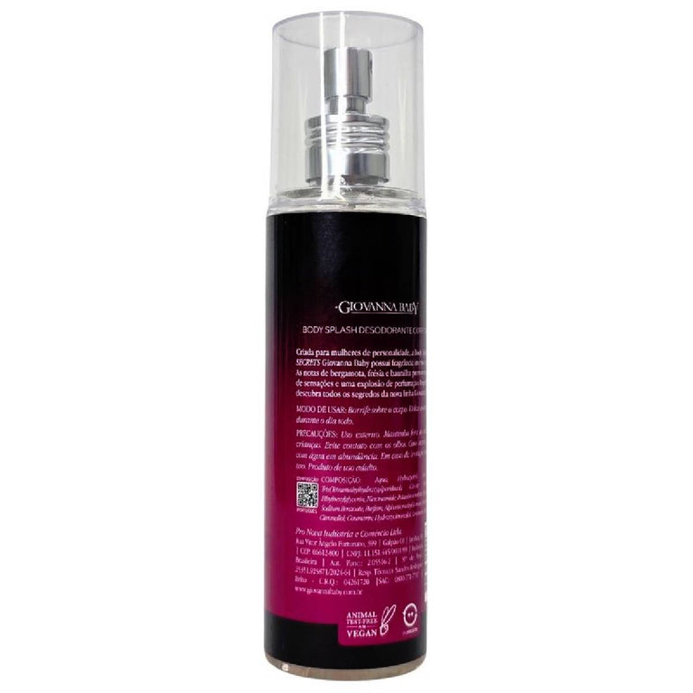 Body Splash Secrets Vegano Giovanna Baby 200ml