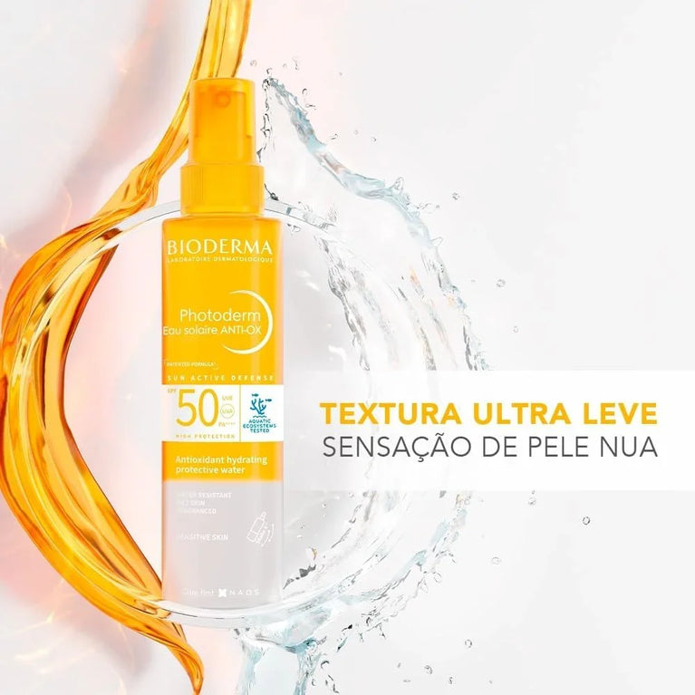 Bioderma Photoderm Eau Solaire Bronz FPS 30 200ml - Drogaria Poupa Centro