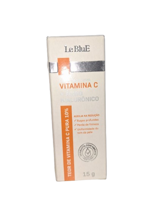 Creme Facial Vit C + Ácido Hialurônico LE BLUE 15G