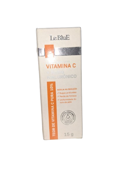 Creme Facial Vit C + Ácido Hialurônico LE BLUE 15G