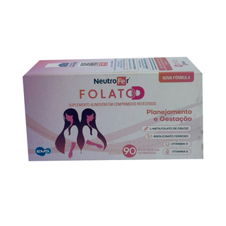 Suplemento Alimentar Neutrofer Folato D - 90 Comprimidos Revestidos