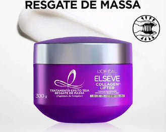 Máscara de Tratamento Efeito Teia Elseve Collagen Lifter 300g