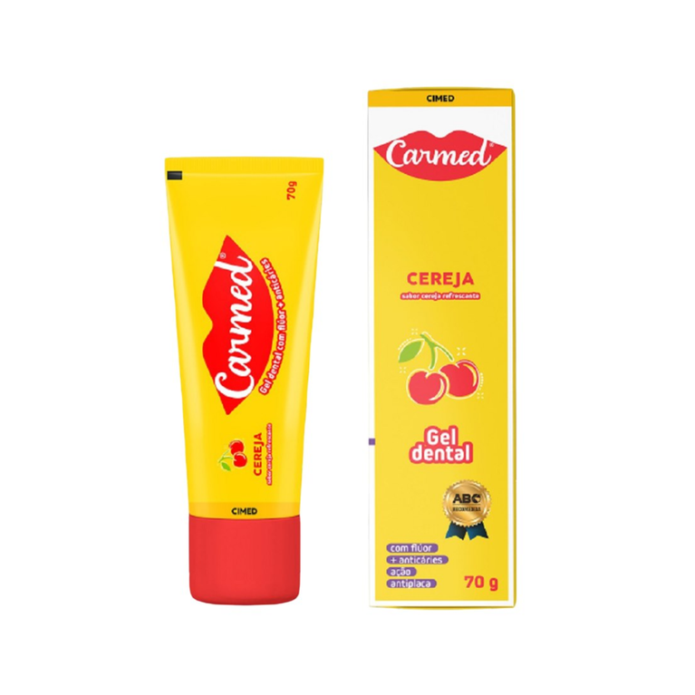 Gel Dental Carmed Cereja com Flúor 70g