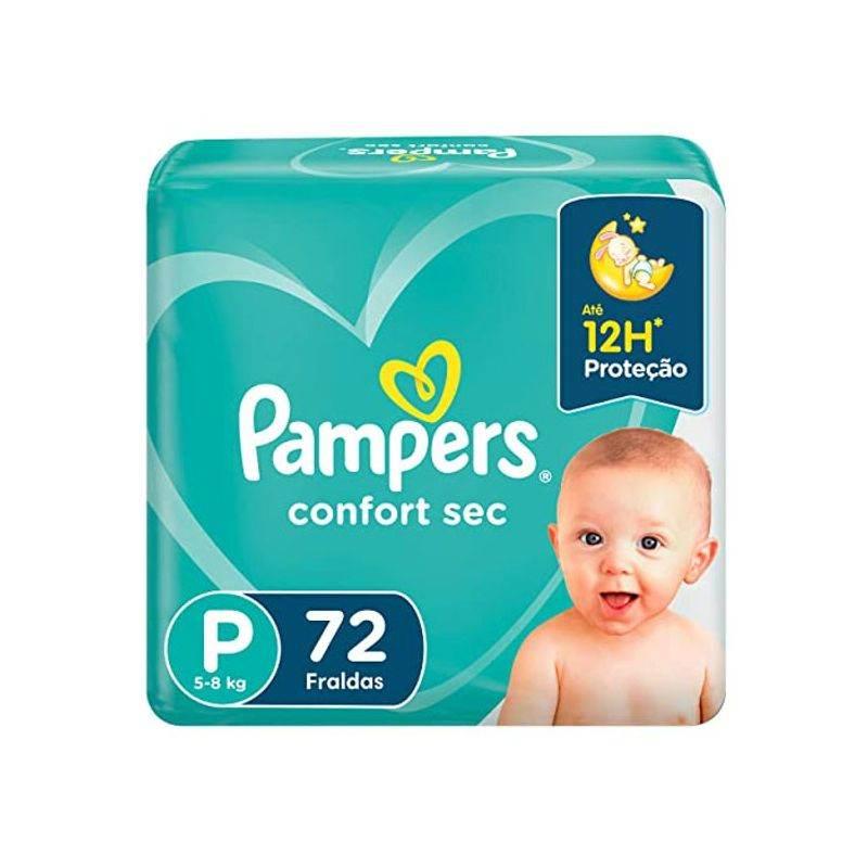 Fralda Pampers Confort Sec Super P Com 72 Unidades - Drogaria Poupa Centro