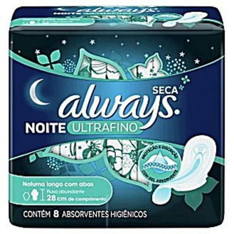 Absorvente Always Ultra Fin Noturno 8 unidades - Drogaria Poupa Centro
