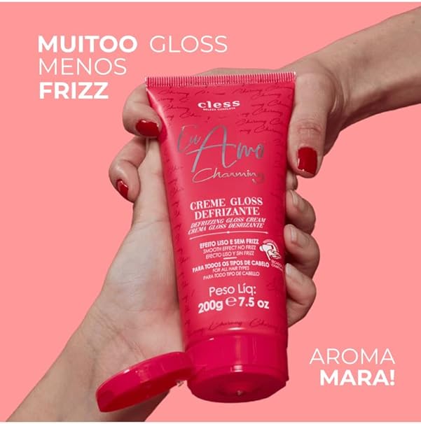 Creme Gloss Defrizante Eu Amo Charming com 200g