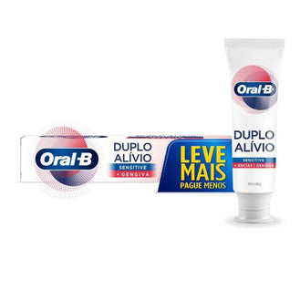Creme Dental Oral-B Duplo Alívio 140g - Drogaria Poupa Centro