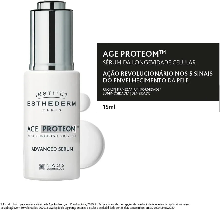 AGE PROTEOM Sérum da Longevidade Celular Esthederm 15ml - Drogaria Poupa Centro