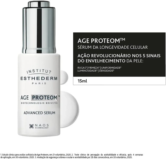 AGE PROTEOM Sérum da Longevidade Celular Esthederm 15ml - Drogaria Poupa Centro