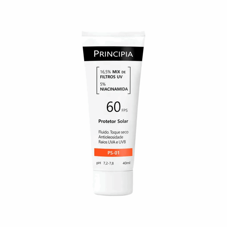 Protetor Solar Fps 60 Fluido Toque Seco Antioleosidade C/ 5%