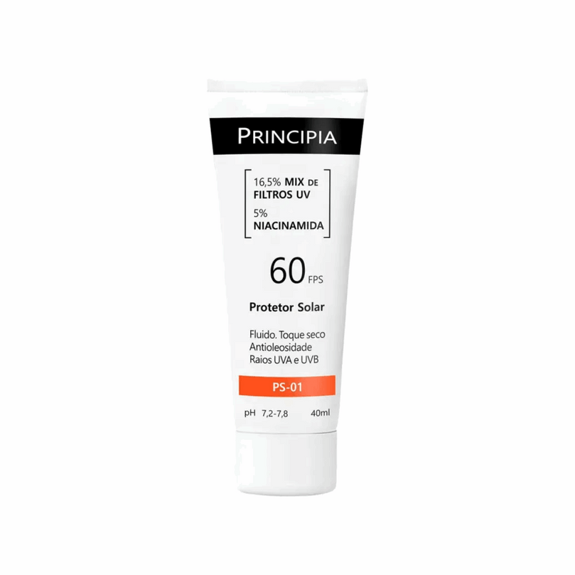 Protetor Solar Fps 60 Fluido Toque Seco Antioleosidade C/ 5%