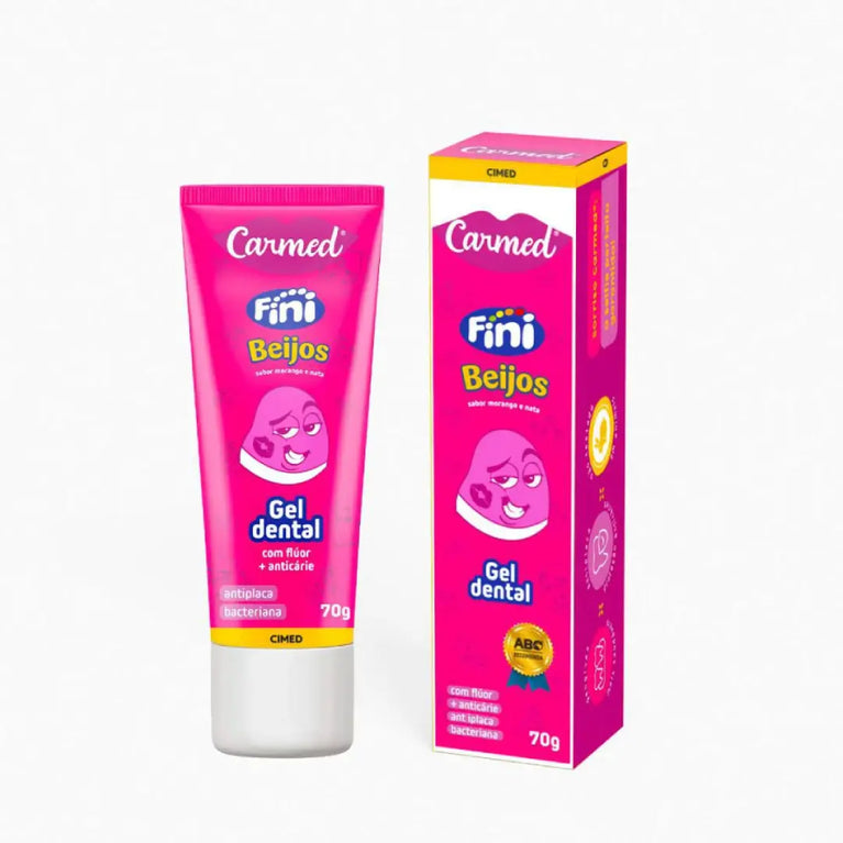 Kit Carmed Fini Beijos Enxaguante Bucal 250ml + Gel Dental 70g