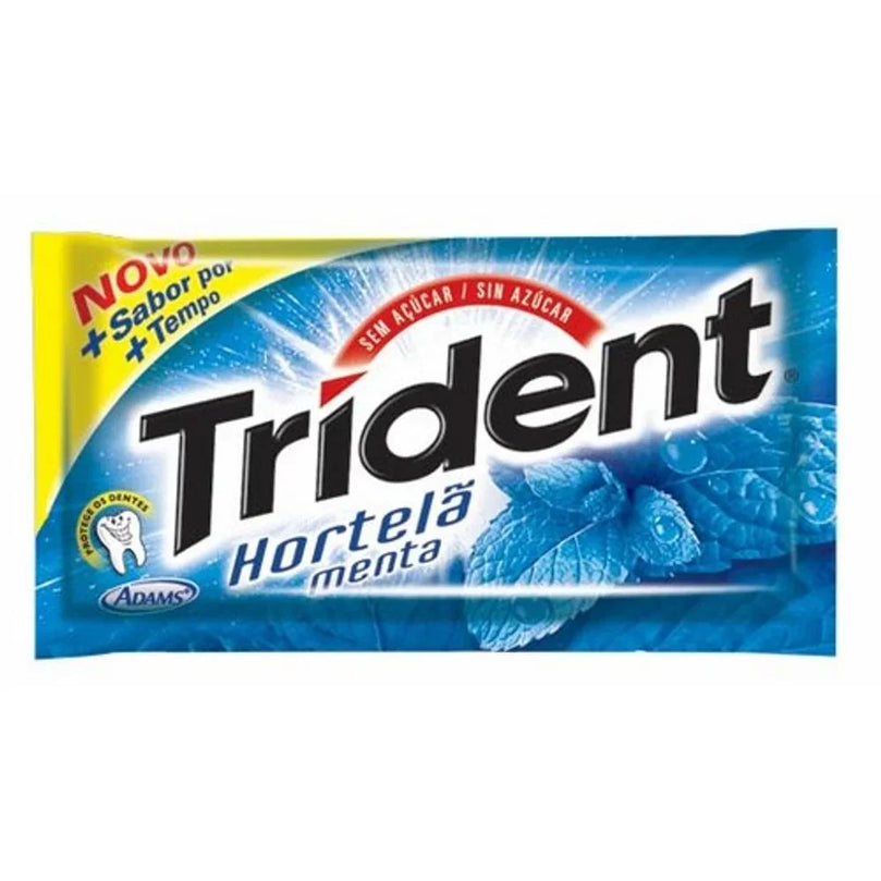 Chiclete Trident Hortela/Menta - Drogaria Poupa Centro