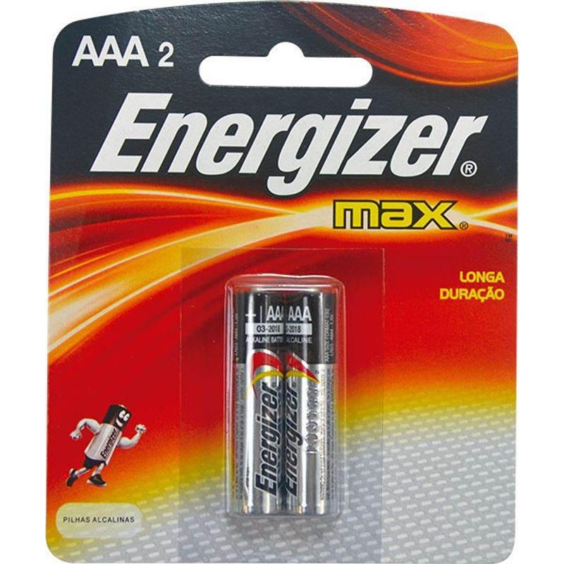 Pilha Energizer Max AAA Com 2 Unidades - Drogaria Poupa Centro