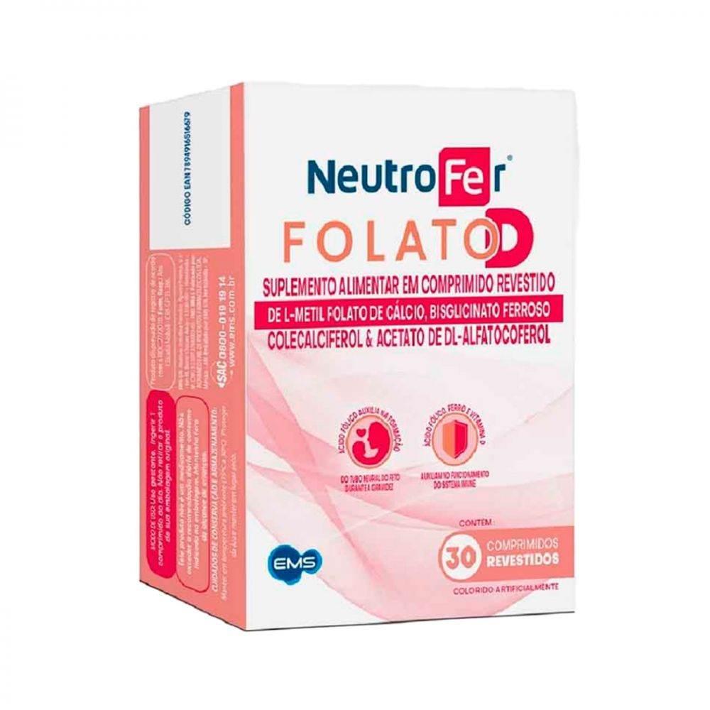 NEUTROFER FOLATO D 30 Comptimidos - Drogaria Poupa Centro