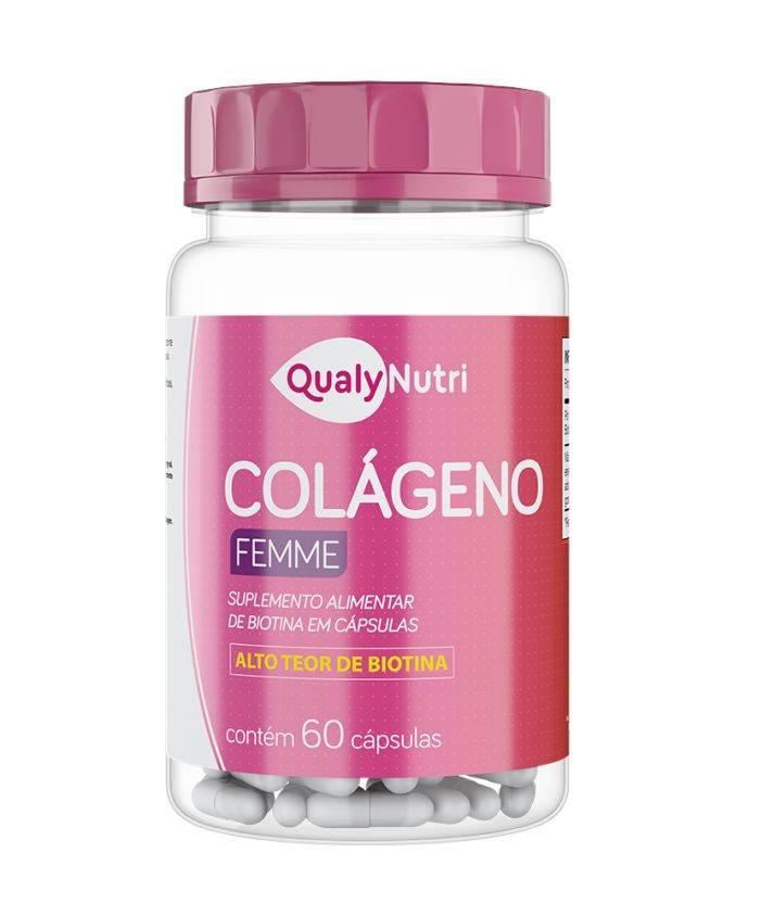 Colageno Femme 1300Mg C/60 Caps Qualynutri - Drogaria Poupa Centro
