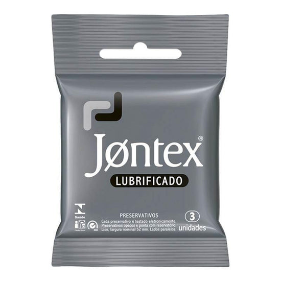 Preservativo Jontex Lubrificado Com 3 Unidades - Drogaria Poupa Centro
