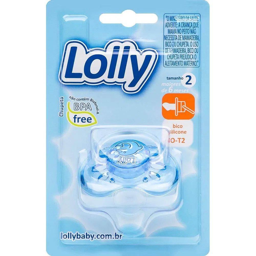 Chupeta Lolly Oceano Silicone O-T2 Azul - Drogaria Poupa Centro