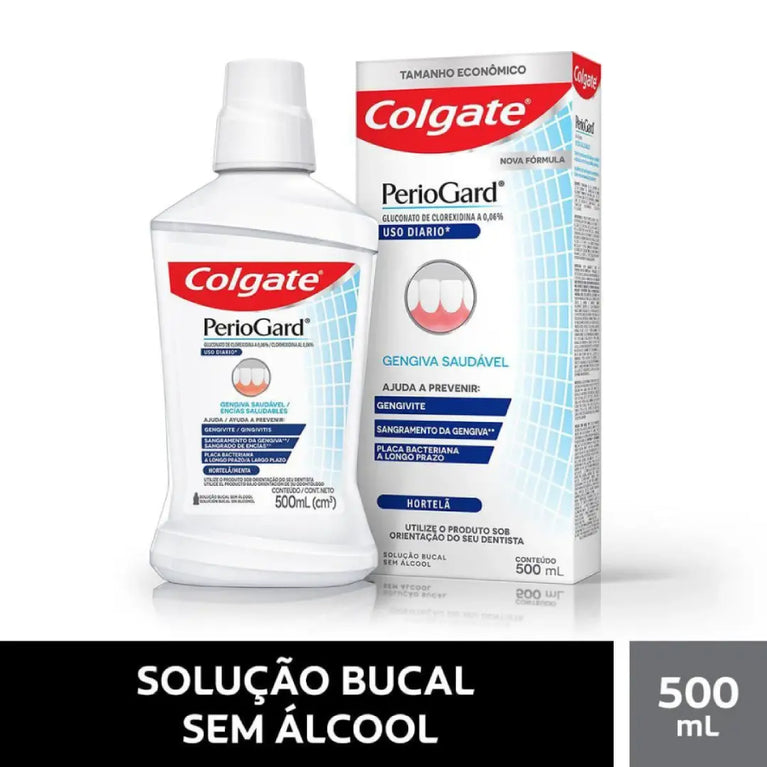 Colgate PerioGard Sem Álcool 500ml Gengiva Saudável