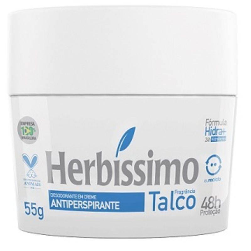 Desodorante em Creme Herbíssimo Talco 55g - Drogaria Poupa Centro