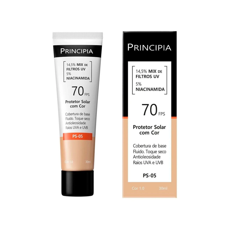 Protetor Solar Facial Principia PS-05 Cor 1.0 FPS 70 30ml