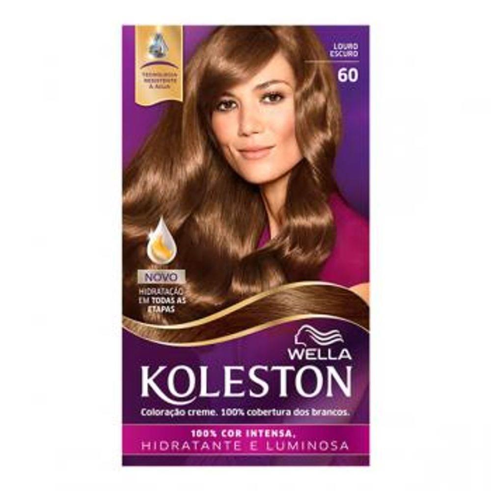 Tinta Koleston Nº60 Louro Escuro - Wella - Drogaria Poupa Centro