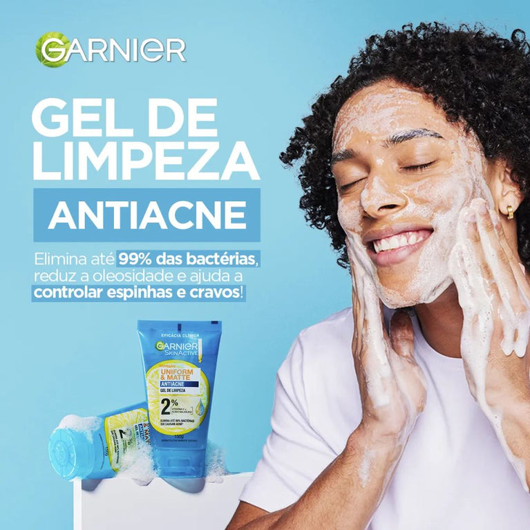 Gel Limp Fac Garnier U&M Antiacne 150Gr Loreal .