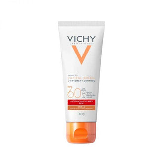 Protetor Solar Facial Capital Soleil UV-Pigment Control Vichy FPS 60 Cor 4.0 Com 40g - Drogaria Poupa Centro