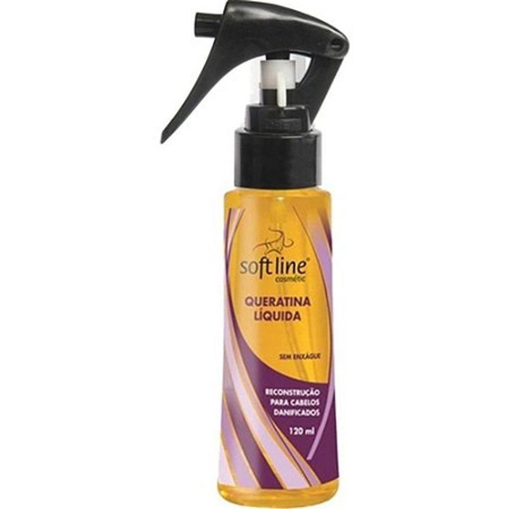 Queratina Capilar Líquida Soft Line - 120Ml - Drogaria Poupa Centro
