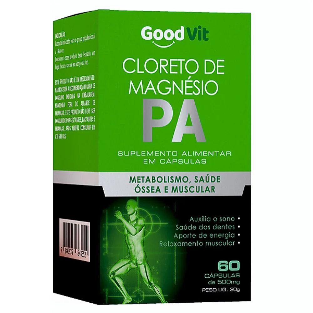 Good Vit Cloreto Magnesio P.A 260Mg 60Cps - Drogaria Poupa Centro