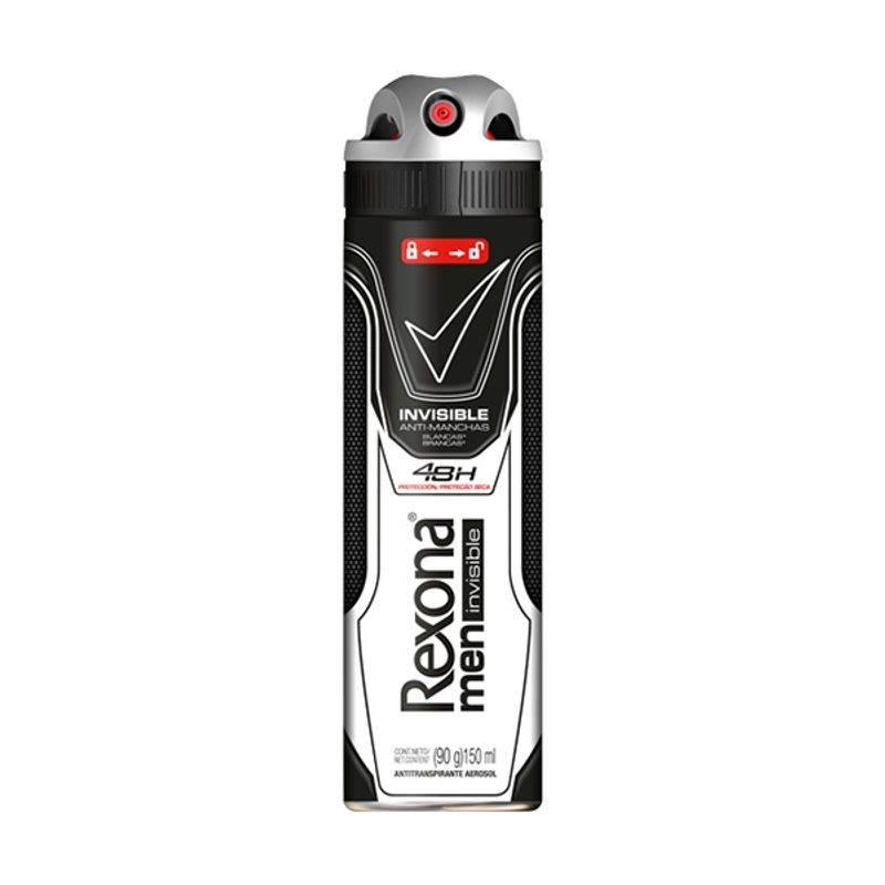 Desodorante Rexona Aerosol Invisible 90g - Drogaria Poupa Centro