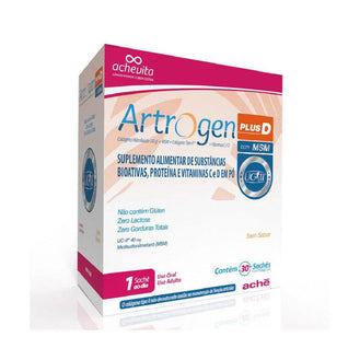 Colágeno Artrogen Plus D com MSM 30 sachês