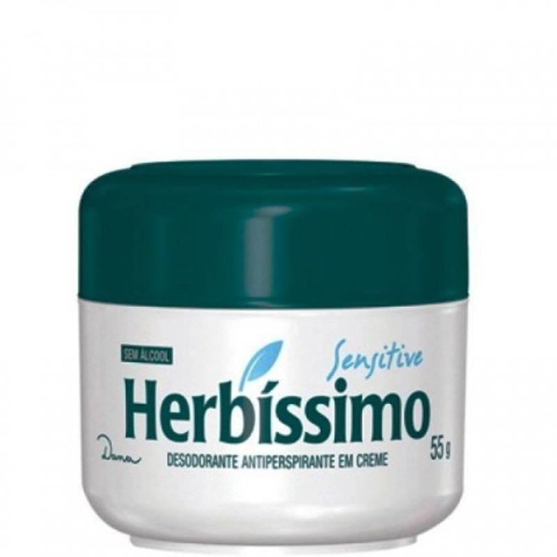 Desodorante em Creme Herbissimo Sensitive 55g - Drogaria Poupa Centro