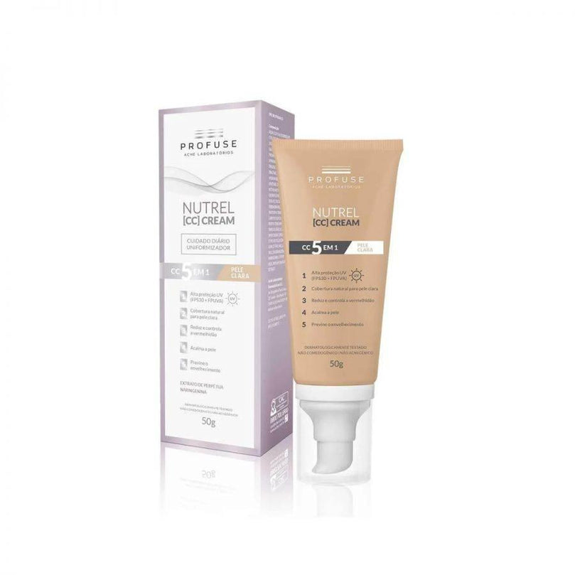 CREME NUTREL CC CREAM PELE CLARA FPS30 50G - Drogaria Poupa Centro