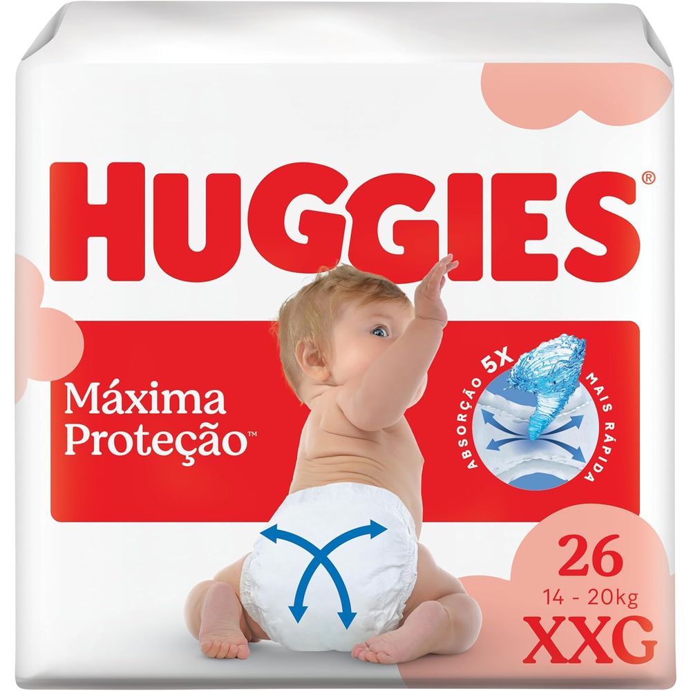Fralda Huggies Supreme Care XXG Mega 26