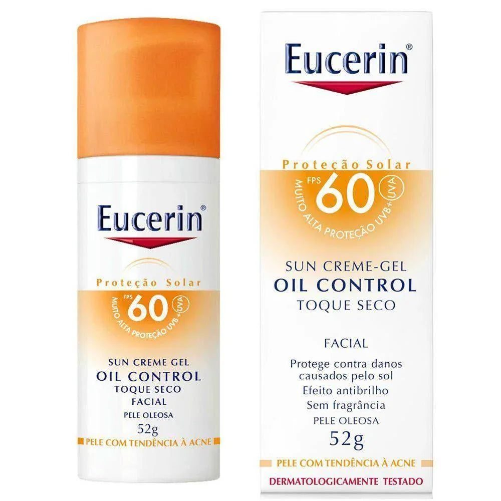 Protetor Solar Eucerin Oil Control FPS 60 50g - Drogaria Poupa Centro