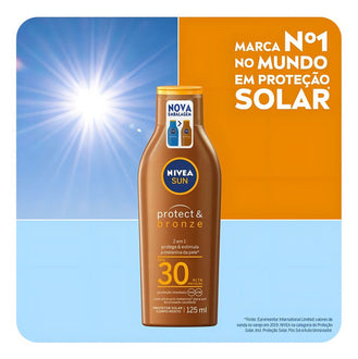 Protetor Solar Sun Protect & Bronze Fps30 125ml Nivea