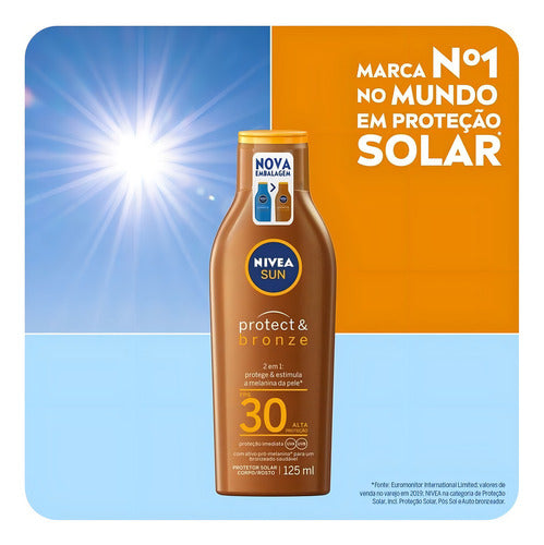 Protetor Solar Sun Protect & Bronze Fps30 125ml Nivea